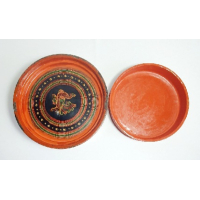 Aziatische lak doos met afbeelding dieren